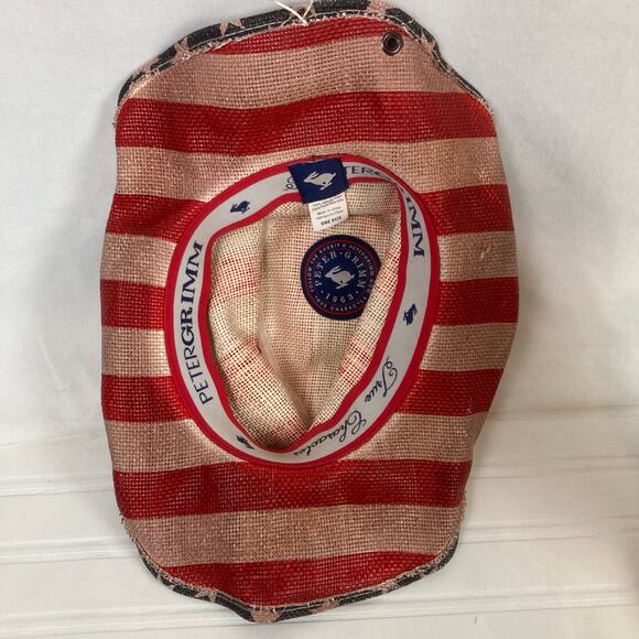 Peter Grimm Justice Drifter Straw Hat Red Cowboy USA Flag Patriotic Stars Rabbit - Picture 9 of 14